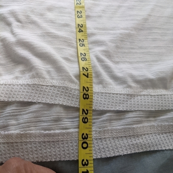 Nwot Umgee Mixed Fabric White Tunic Tee Shirt L - Picture 13 of 13